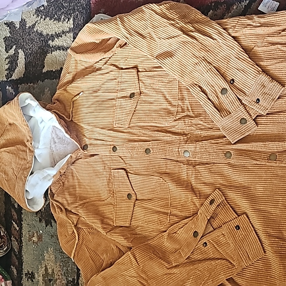 NEW zaful forever young urban corduroy unsex snap